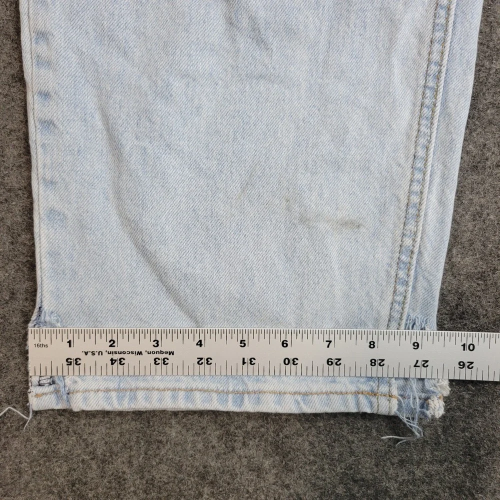 Empyre Jeans Mens 34 Blue Denim Light Wash Straight Leg Streetwear Y2K Baggy